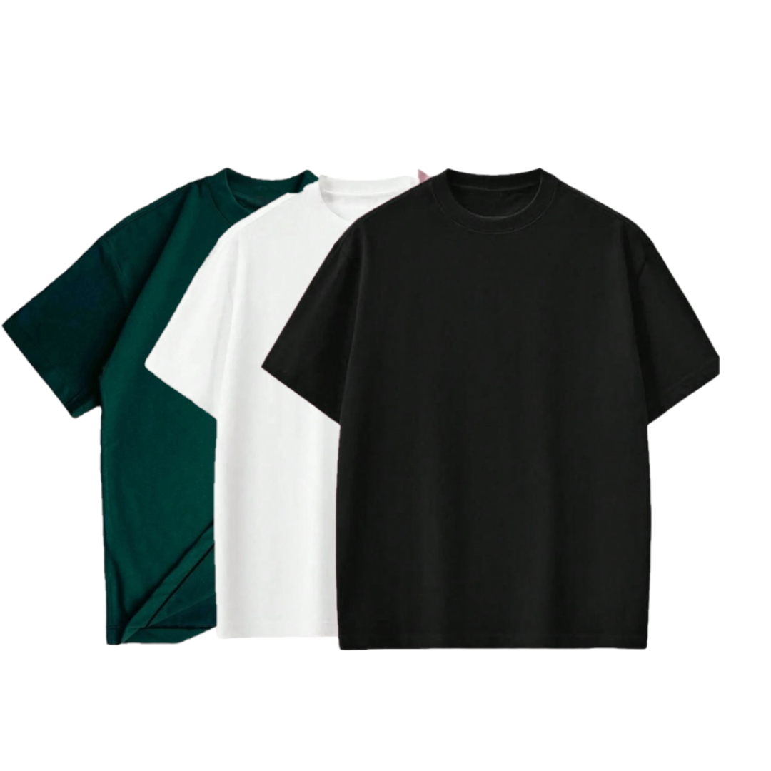 PACK 3 CAMISETAS OVERSIZE