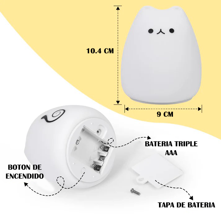 LAMPARA LED DE GATO