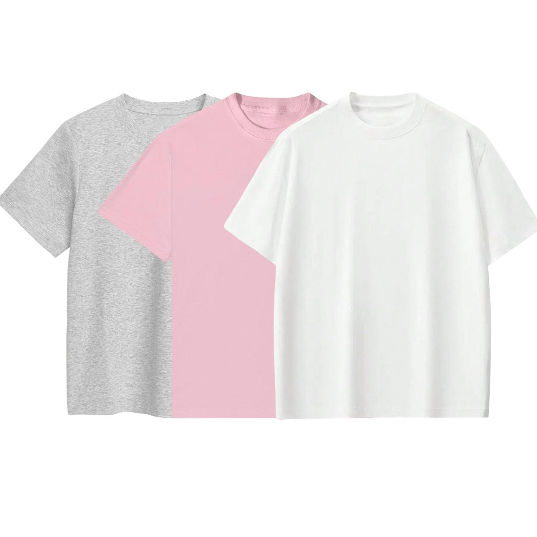 PACK 3 CAMISETAS OVERSIZE