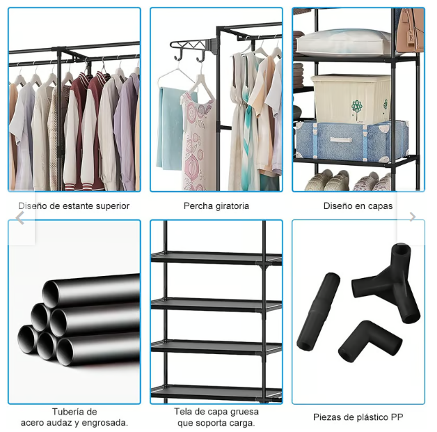 TENDEDERO ORGANIZADOR DE ROPA