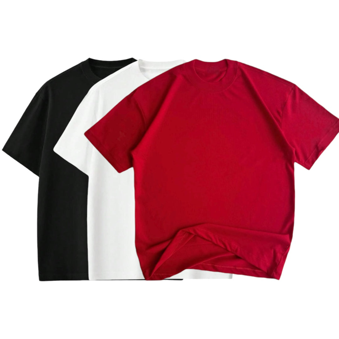 PACK 3 CAMISETAS OVERSIZE