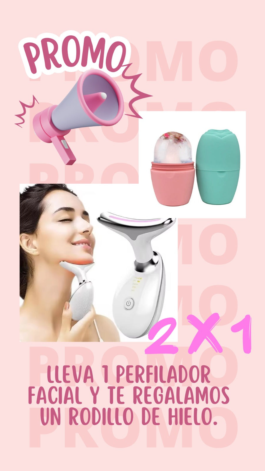 🎁¡COMPRA UN PERFILADOR FACIAL Y LLÉVATE UN RODILLO DE HIELO GRATIS!🎁