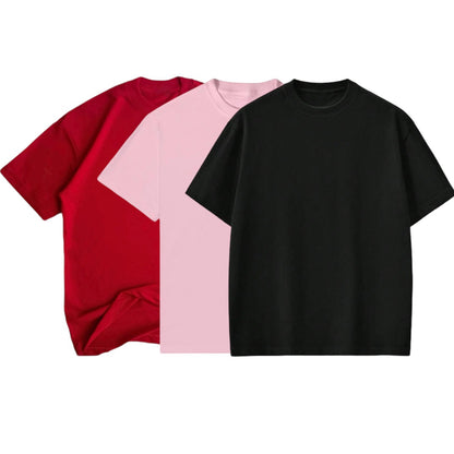 PACK 3 CAMISETAS OVERSIZE