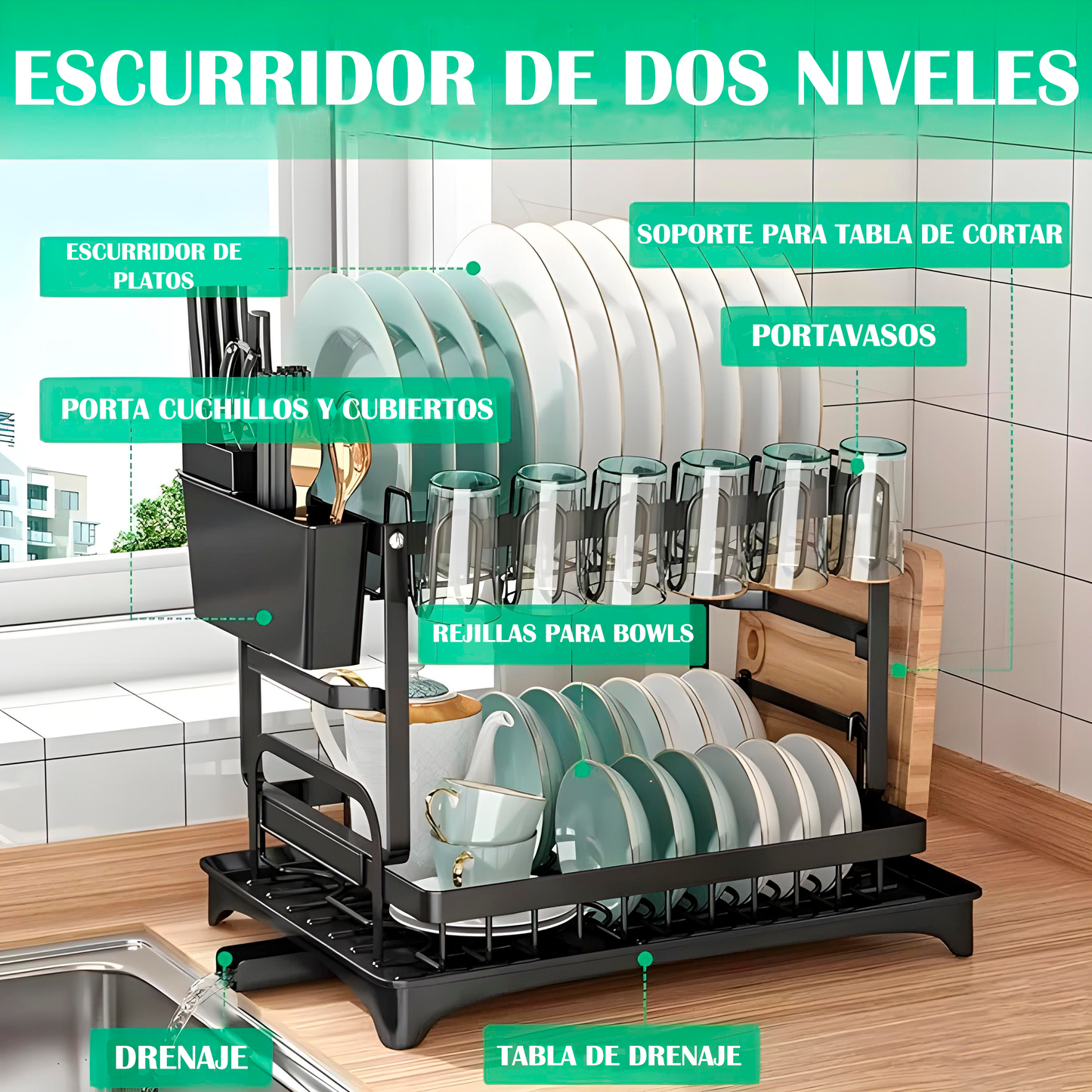 ESCURRIDOR Y ORGANIZADOR EASY DRY